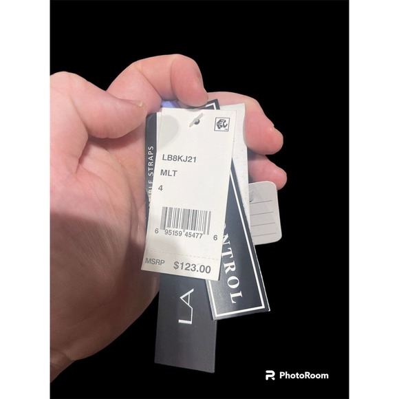 La Blanca Womens Hidden Gem Tummy Control Lace Up One Piece Swimsuit Sz 4 New - Picture 3 of 3